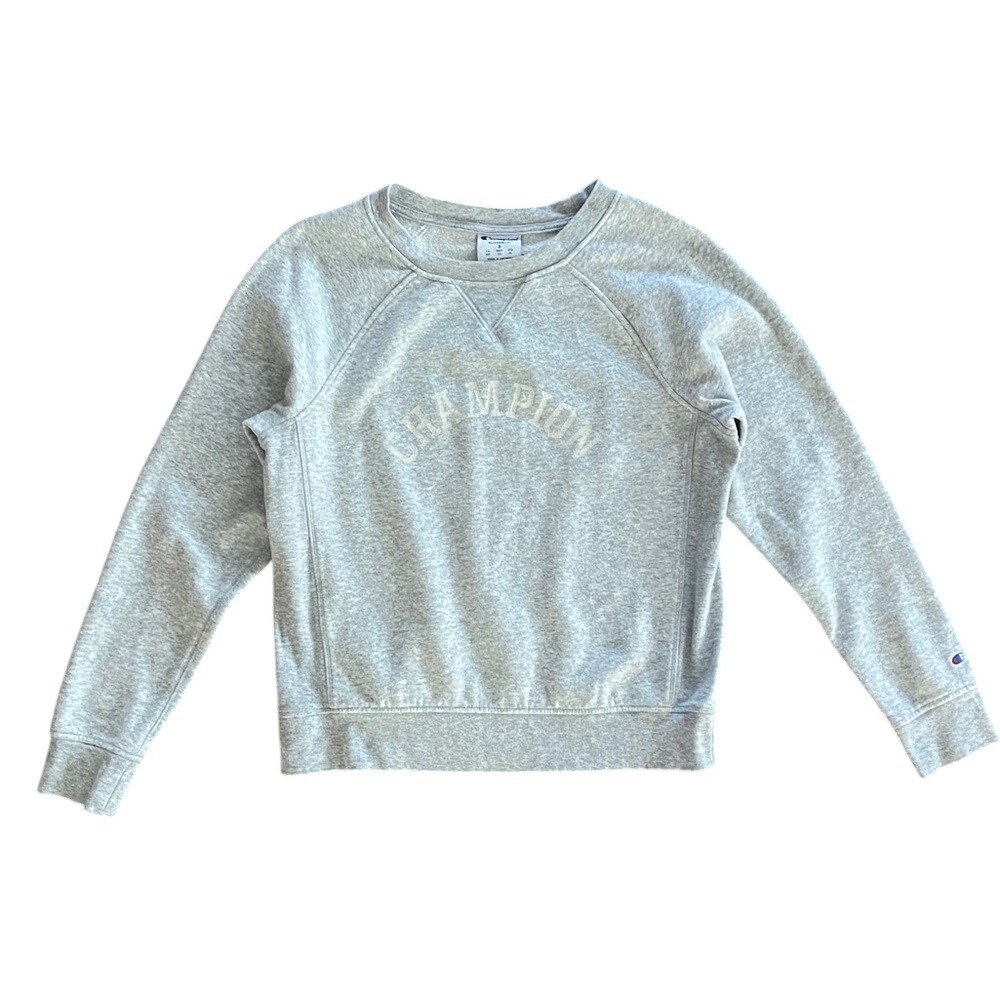 Champion Women's Light‎ Gray Crewneck Sweatshirt Small